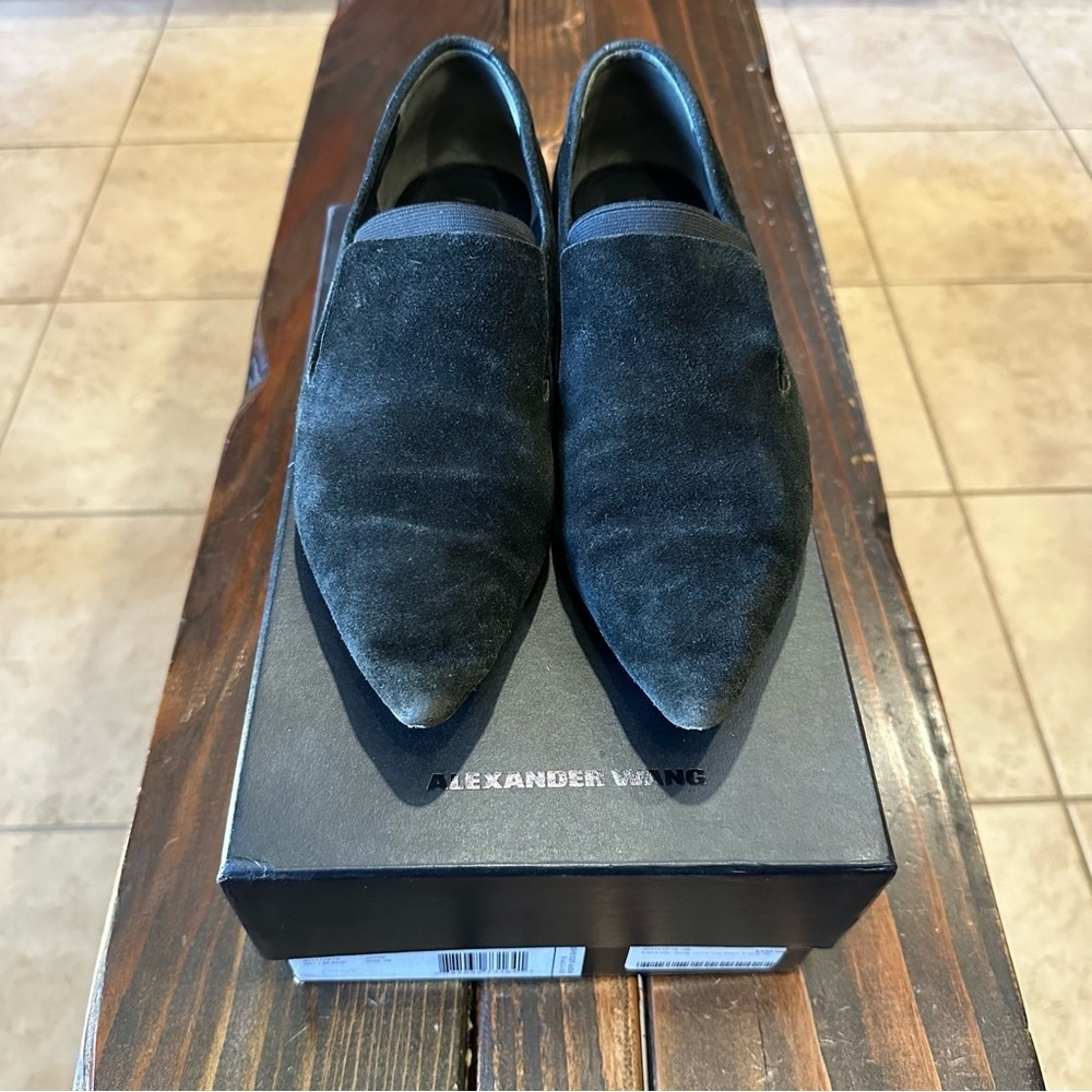 Alexander Wang Jamie Suede Leather Slip-Ons w/ Box
